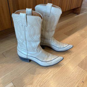 Vintage Justin cowboy boots signed "Walt Garrison"